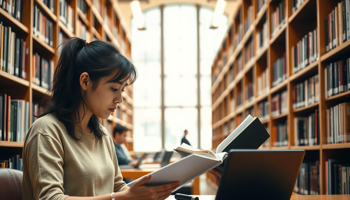 Student developing practical and academic skills